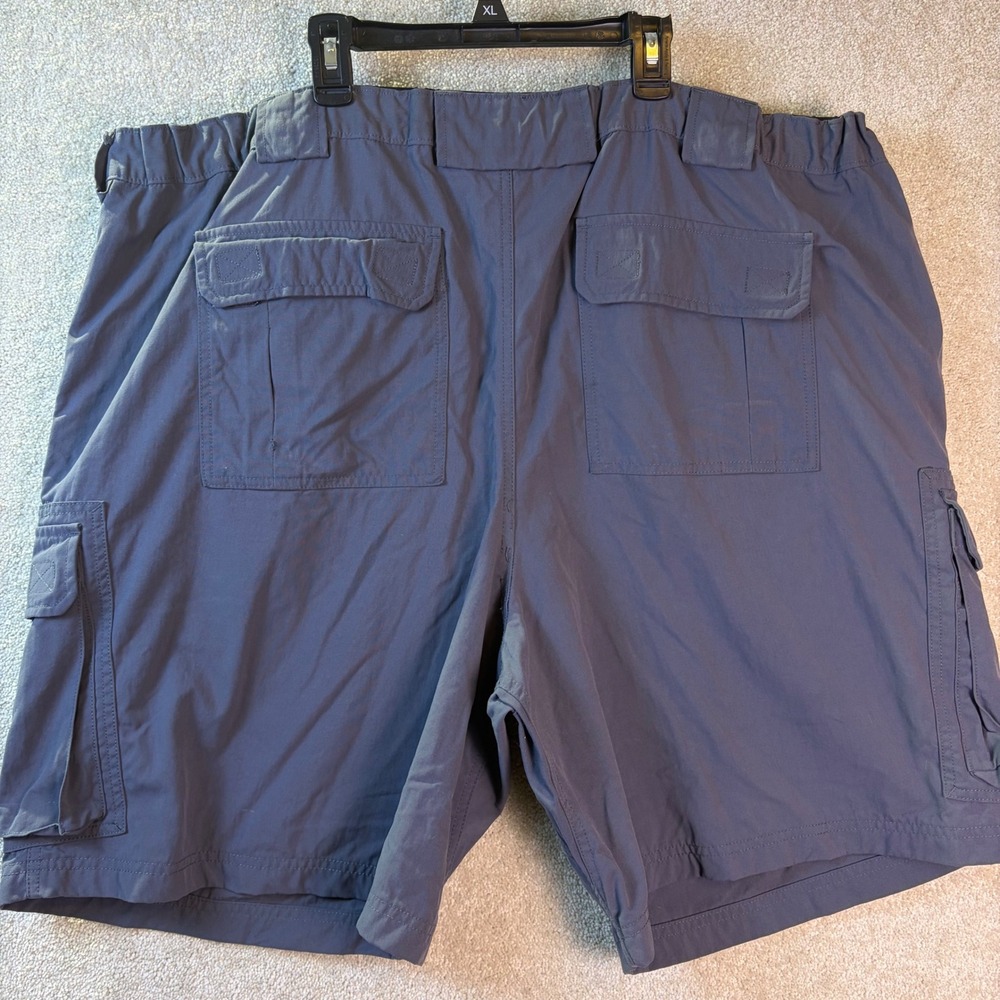 Duluth Trading Co Cargo Shorts Mens 3XL Blue Nylon Lightweight Utility 59312 - Picture 2 of 8